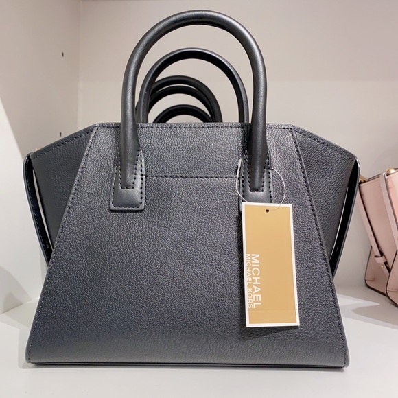 Michael Kors Avril Small Top-Zip Satchel in black - Picture 4 of 6